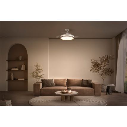 Osram - LED ceiling light with integrated fan CEILING FAN LED/66W/230V 3000/4000/6500K white + remote control