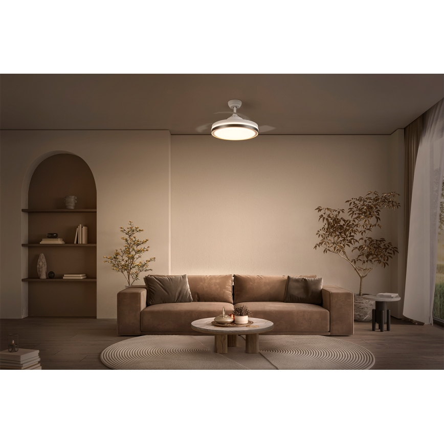 Osram - LED ceiling light with integrated fan CEILING FAN LED/66W/230V 3000/4000/6500K white + remote control