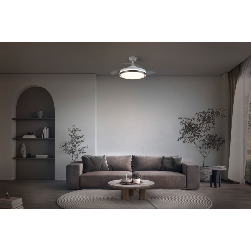 Osram - LED ceiling light with integrated fan CEILING FAN LED/66W/230V 3000/4000/6500K white + remote control