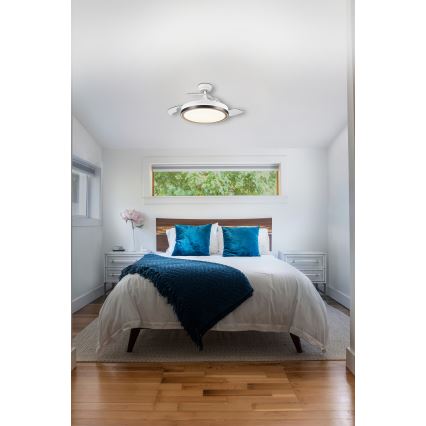 Osram - LED ceiling light with integrated fan CEILING FAN LED/66W/230V 3000/4000/6500K white + remote control