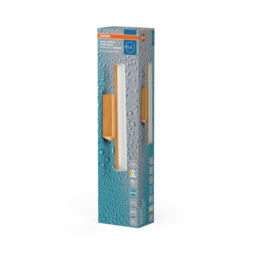 Osram - LED touch-dimmable bathroom mirror light ORBIS MIRROR LED/6.8W/230V 40 cm 3000/4000K IP44 beige