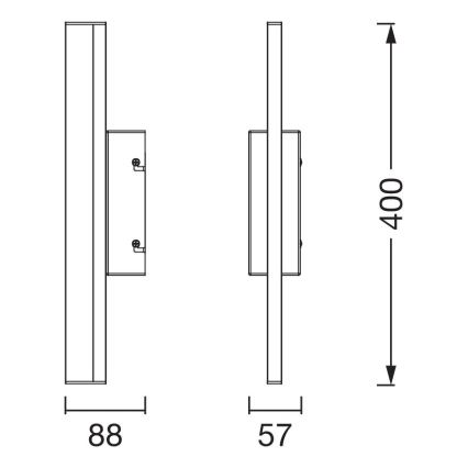 Osram - LED touch-dimmable bathroom mirror light ORBIS MIRROR LED/6.8W/230V 40 cm 3000/4000K IP44 beige