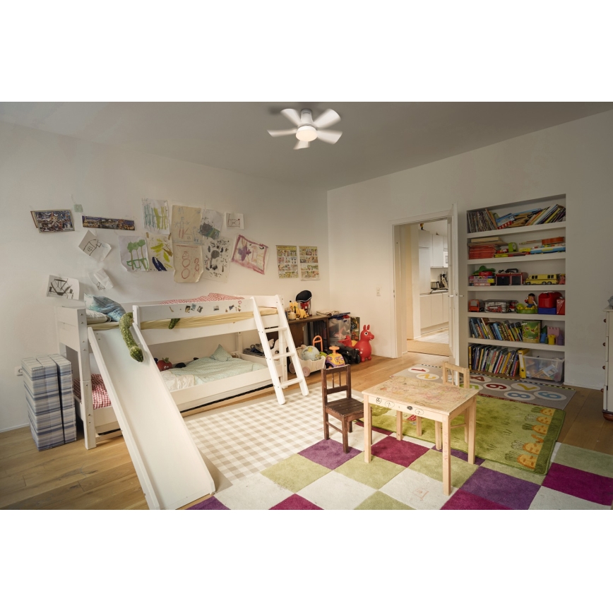 Osram - Dimmable LED ceiling fan LESTE LED/15W/230V 3000/4000/6500K + remote control