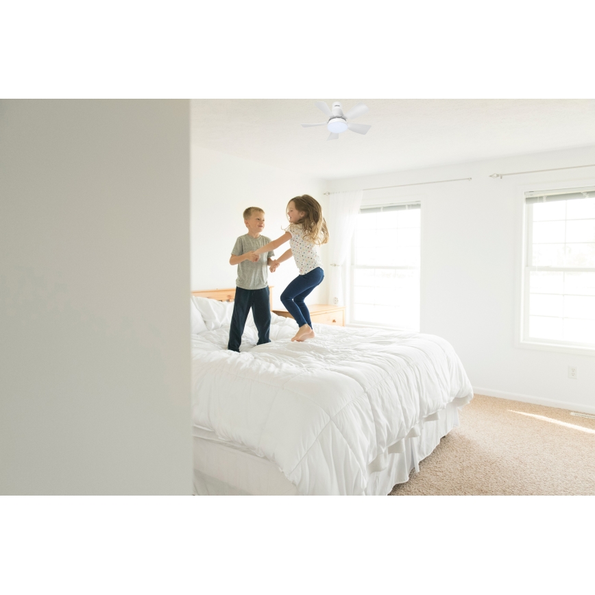 Osram - Dimmable LED ceiling fan LESTE LED/15W/230V 3000/4000/6500K + remote control