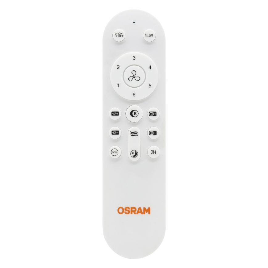 Osram - Dimmable LED ceiling fan LESTE LED/15W/230V 3000/4000/6500K + remote control