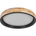 Osram - LED Dimmable ceiling light MARIANO LED/24W/230V diameter 41 cm oak/black
