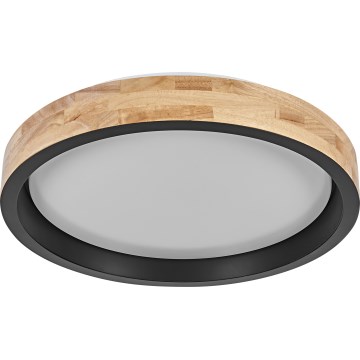 Osram - LED Dimmable ceiling light MARIANO LED/24W/230V diameter 41 cm oak/black