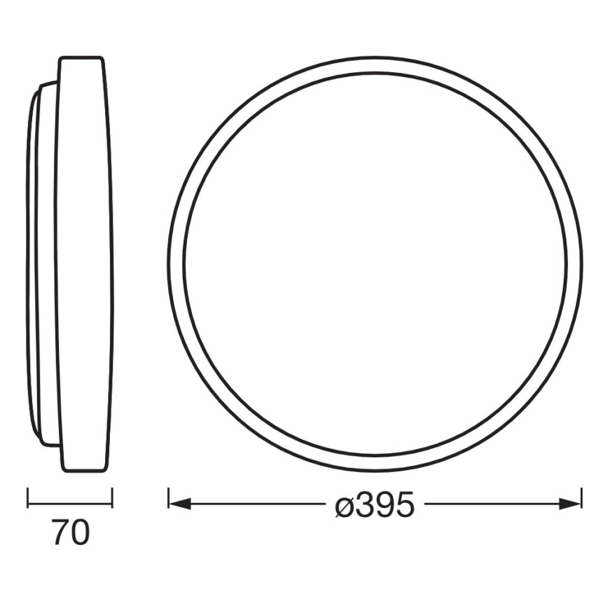 Osram - ORBIS ALISON LED dimmable ceiling light LED/24W/230V, Ø 39.5 cm, beige