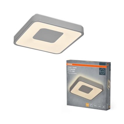 Osram - Dimmable LED ceiling light ORBIS PIANA LED/24W/230V 38x38 cm silver