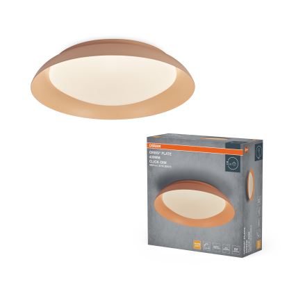 Osram - Dimmable LED ceiling light PLATE LED/35W/230V Ø 43 cm pink