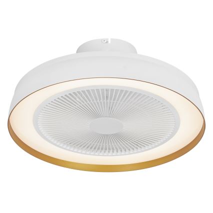 Osram - Dimmable LED ceiling light with fan CEILING FAN LED/49W/230V 2700-6500K white/gold + remote control
