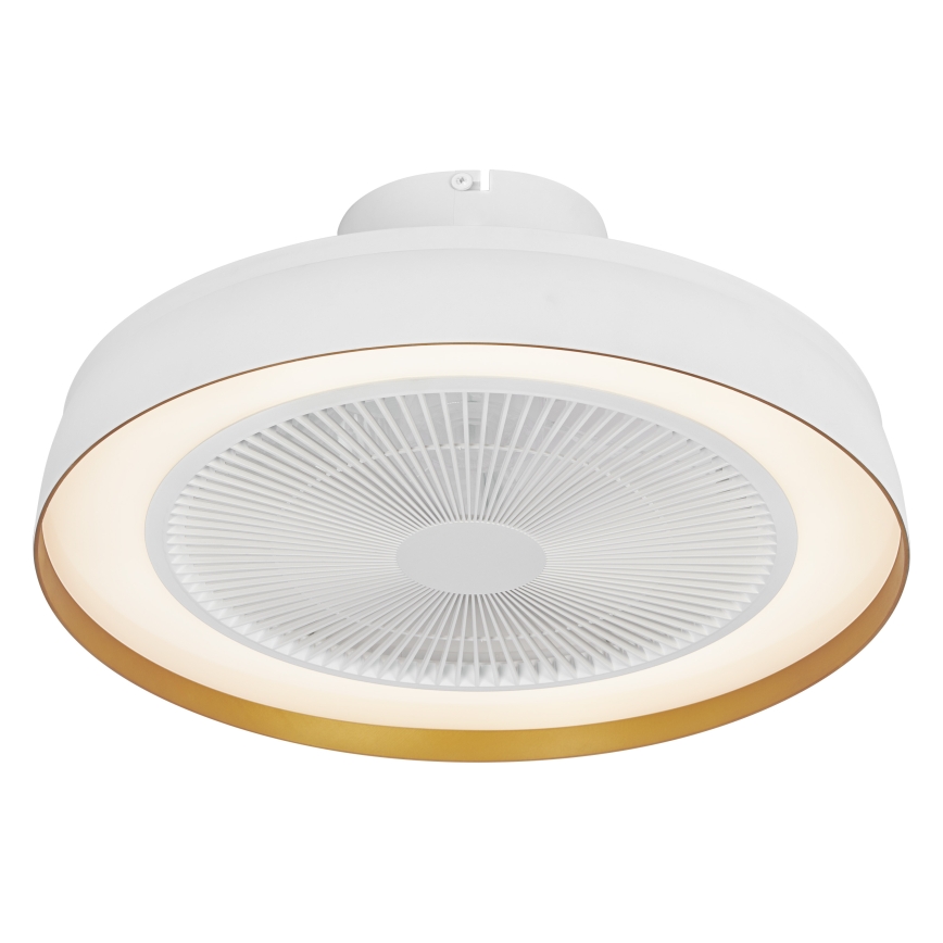 Osram - Dimmable LED ceiling light with fan CEILING FAN LED/49W/230V 2700-6500K white/gold + remote control