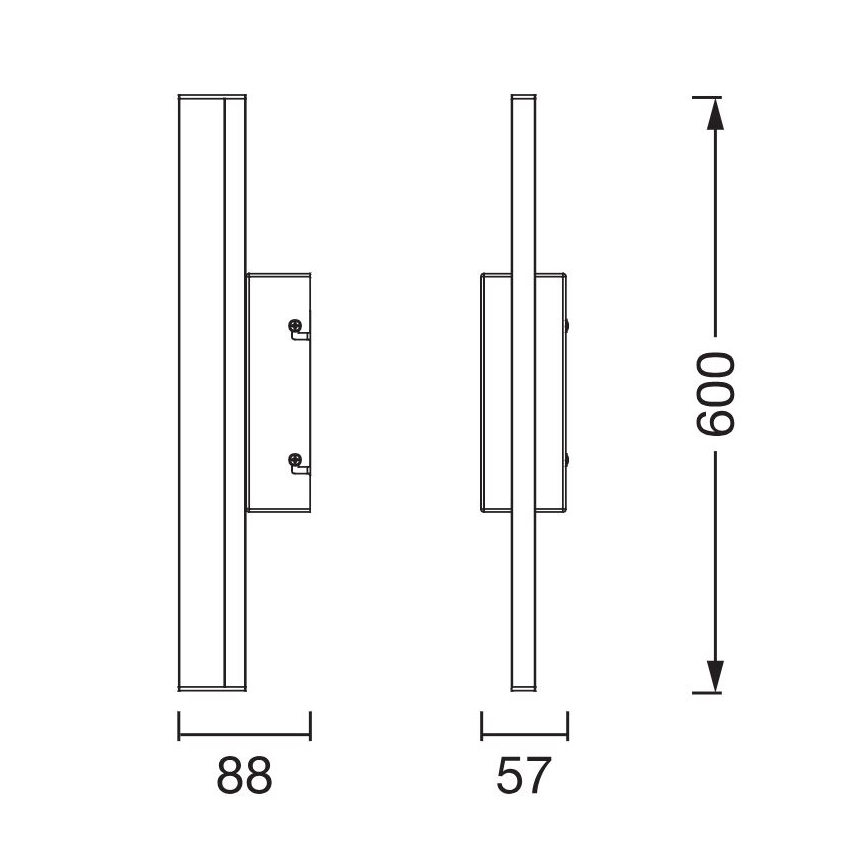 Osram - Dimmable LED Mirror Light ORBIS MIRROR LED/10W/230V 3000/4000K 60 cm IP44
