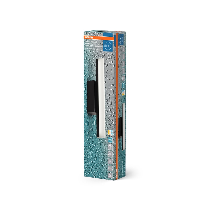Osram - LED Dimmable Mirror Light ORBIS MIRROR LED/6.8W/230V 40 cm 3000/4000K IP44 Black