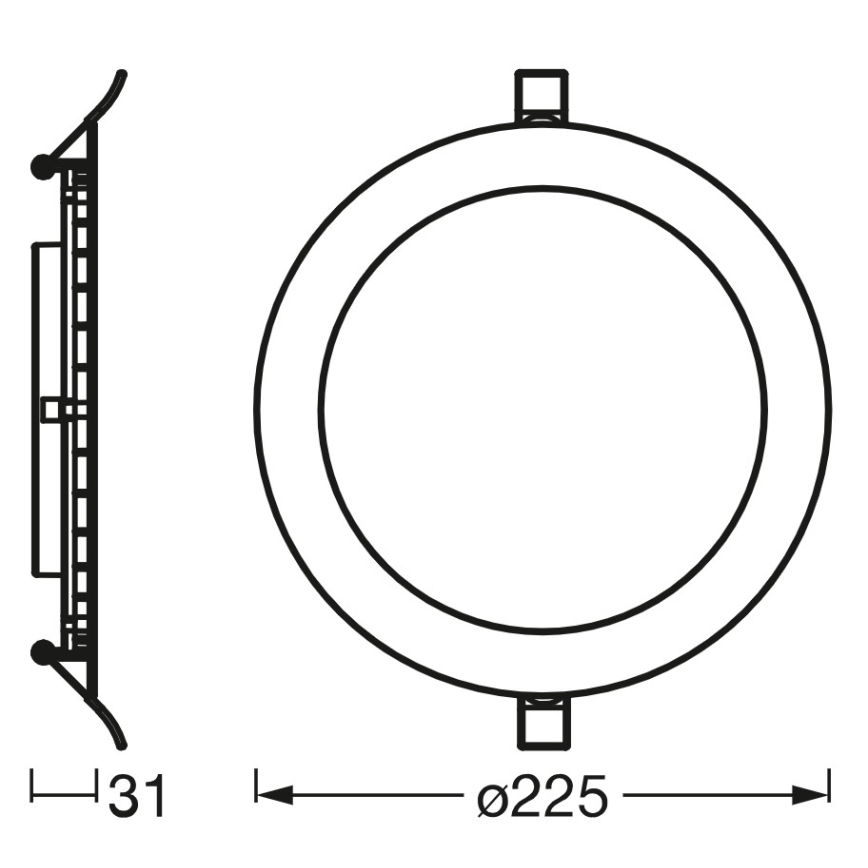 Osram - LED Dimmable Recessed Downlight SMART+ DOWNLIGHT LED/22W/230V 3000-6500K Wi-Fi