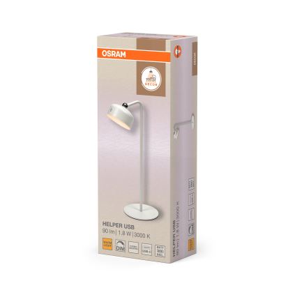 Osram - LED Dimmable Rechargeable 3-in-1 Desk Lamp DECOR HELPER LED/1,8W/5V White