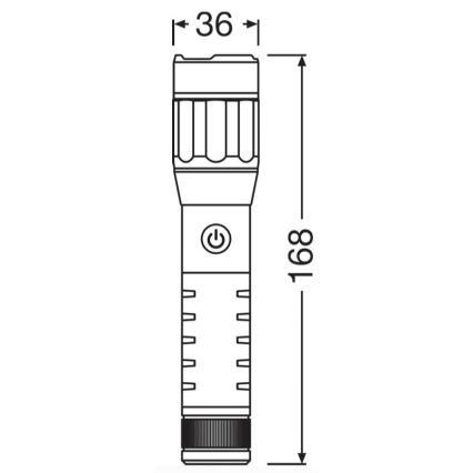 Osram - Dimmable LED Rechargeable Torch LEDINSPECT PRO TORCH 500 LED/6W/3,7V 2200 mAh IP44