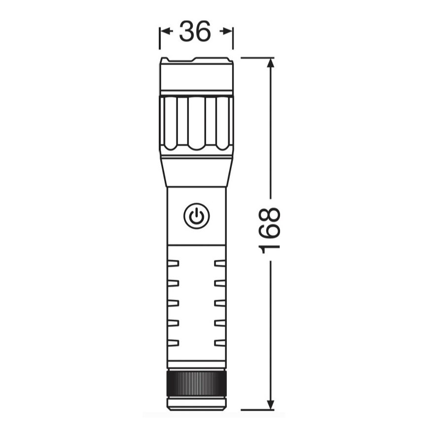 Osram - Dimmable LED Rechargeable Torch LEDINSPECT PRO TORCH 500 LED/6W/3,7V 2200 mAh IP44