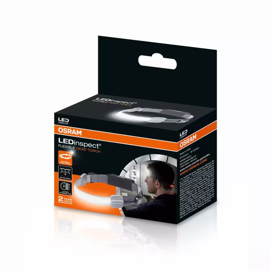 Osram - Dimmable LED Rechargeable Headlamp LEDINSPECT LED/3W/3.7V IP42 1000 mAh