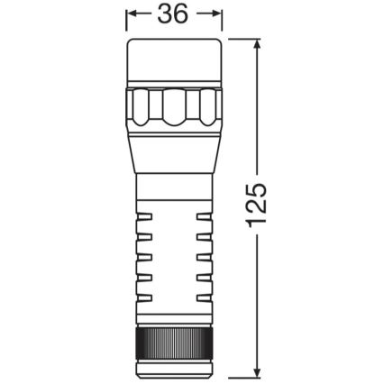 Osram - Dimmable LED Inspection Torch LEDINSPECT TORCH 450 ESSENTIAL LED/6W/3xAAA IP44