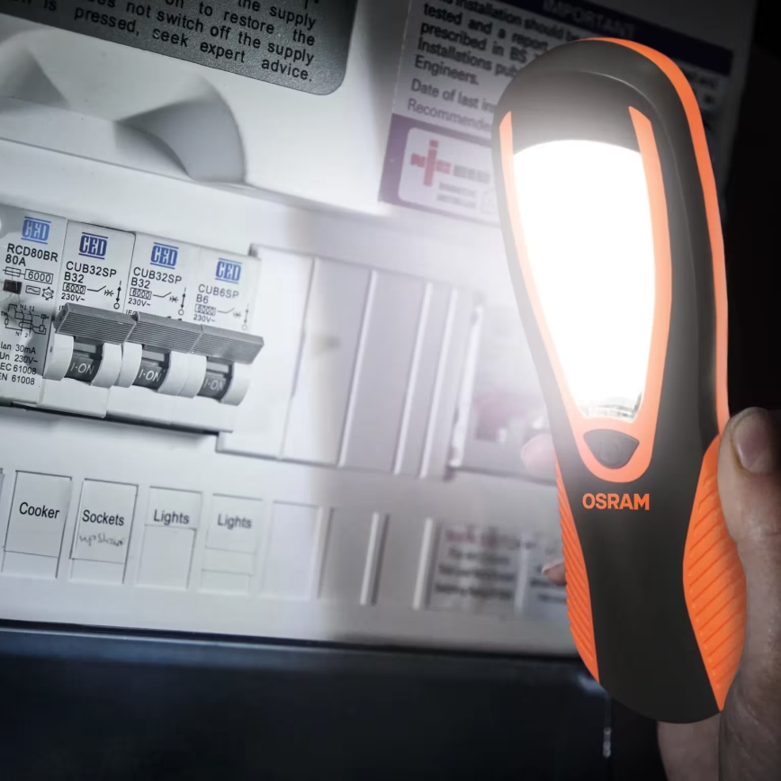 Osram - LED Flashlight LEDINSPECT TASK 180 ESSENTIAL LED/3W/3xAAA