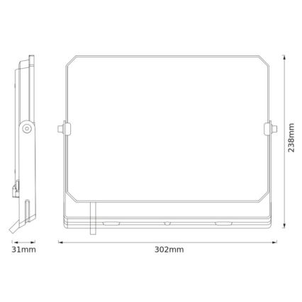 Osram - LED Floodlight 100W / 230V / 3000K / IP65