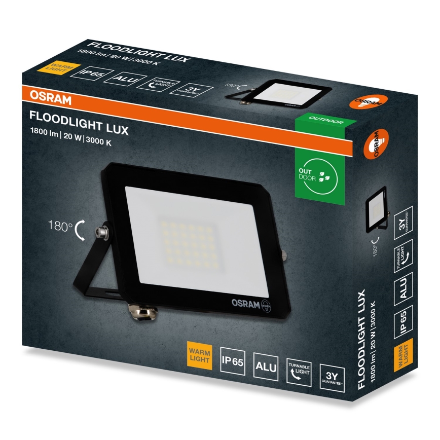 Osram - LED Floodlight 20W/230V 3000K IP65