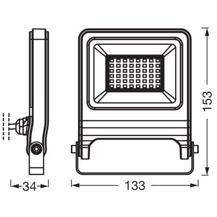 Osram - LED Floodlight ENDURA LED/30W/230V 4000K IP65