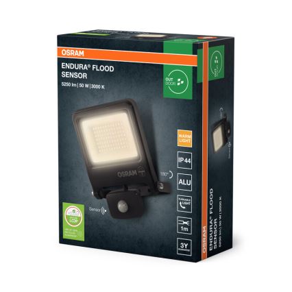 Osram - LED Floodlight with Integrated Sensor ENDURA LED/50W/230V 3000K IP44