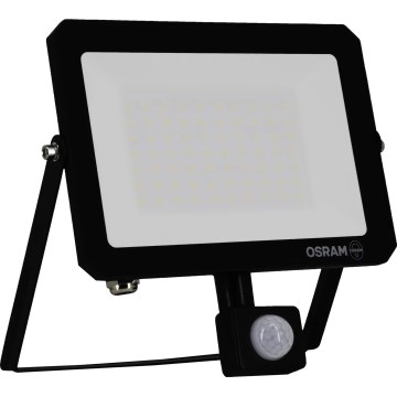 Osram - LED Floodlight with Motion and Dusk Sensor, LED/50W/230V, 3000K, IP65, Black