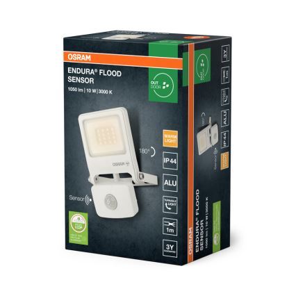 Osram - LED Floodlight with Sensor ENDURA LED/10W/230V 3000K IP44