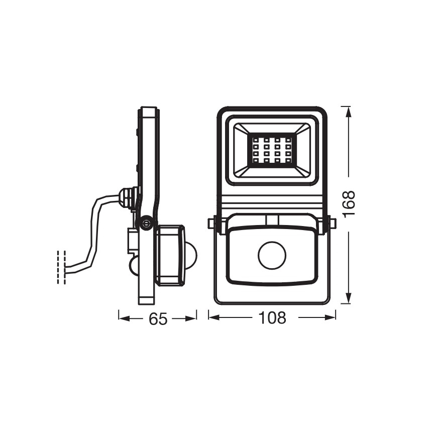 Osram - LED Floodlight with Sensor ENDURA LED/10W/230V 3000K IP44