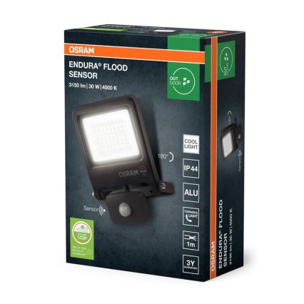 Osram - LED Floodlight with Sensor ENDURA LED/30W/230V IP44