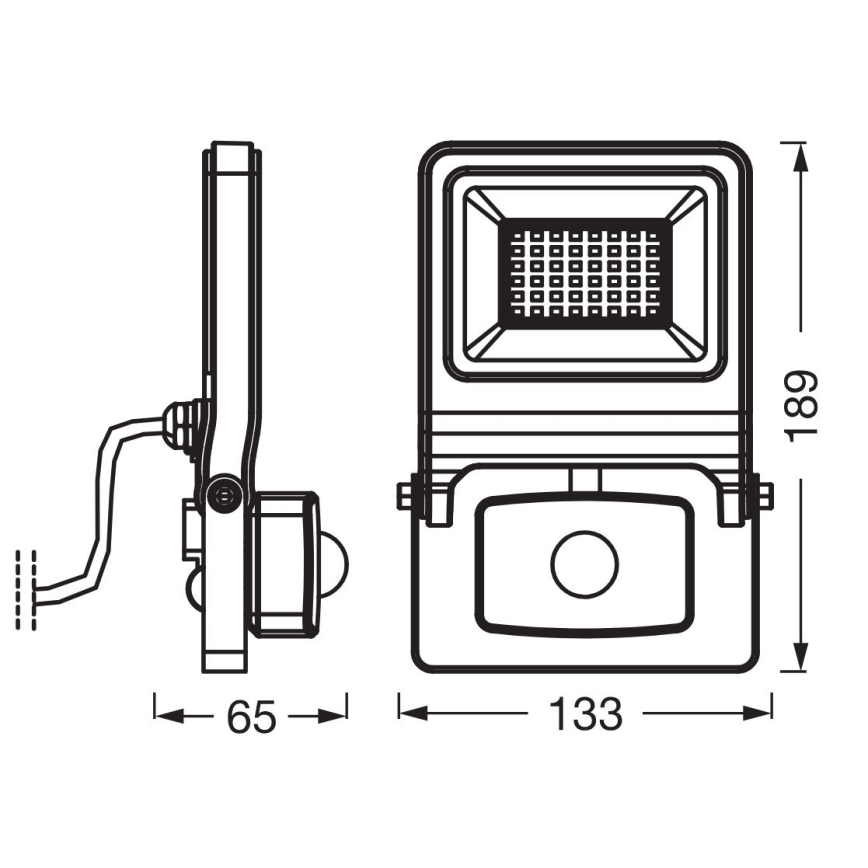 Osram - LED Floodlight with Sensor ENDURA LED/30W/230V IP44