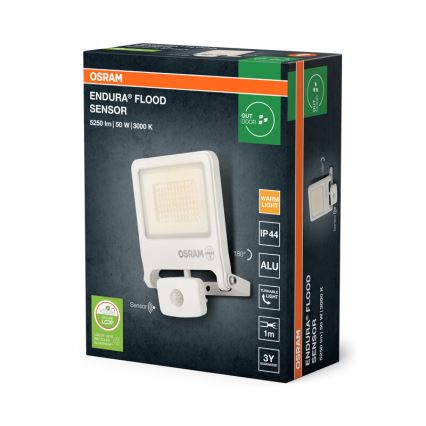 Osram - LED Floodlight with Sensor ENDURA LED/50W/230V 3000K IP44