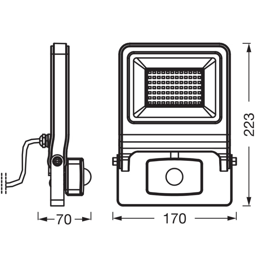 Osram - LED Floodlight with Sensor ENDURA LED/50W/230V 3000K IP44