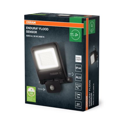 Osram - LED Floodlight with Sensor ENDURA LED/50W/230V 4000K IP44