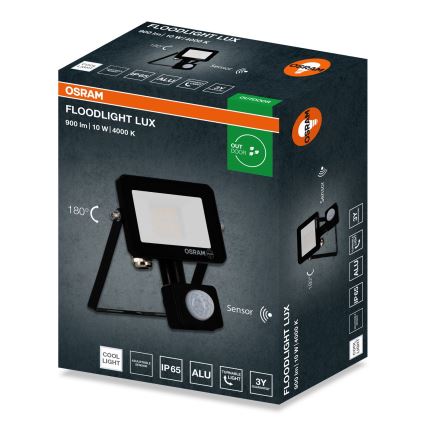 Osram - LED Floodlight with Sensor FLOODLIGHT LED/10W/230V 4000K IP65