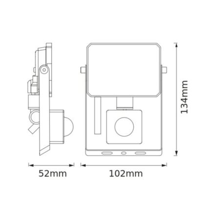 Osram - LED Floodlight with Sensor FLOODLIGHT LED/10W/230V 4000K IP65