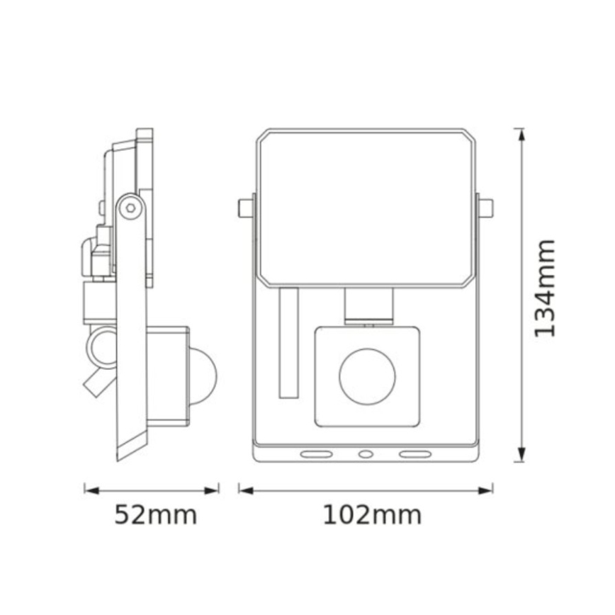 Osram - LED Floodlight with Sensor FLOODLIGHT LED/10W/230V 4000K IP65