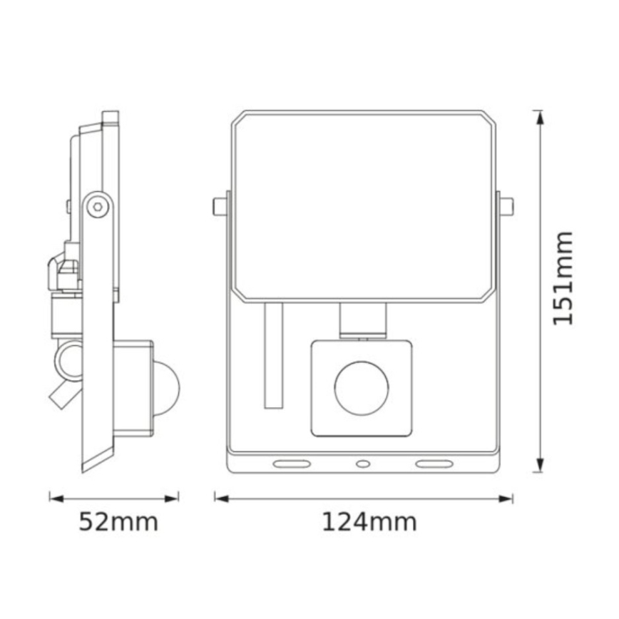 Osram - LED Floodlight with sensor FLOODLIGHT LED/20W/230V 4000K IP65