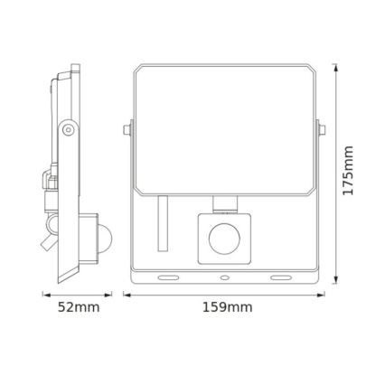 Osram - LED floodlight with sensor FLOODLIGHT LED/30W/230V 3000K IP65