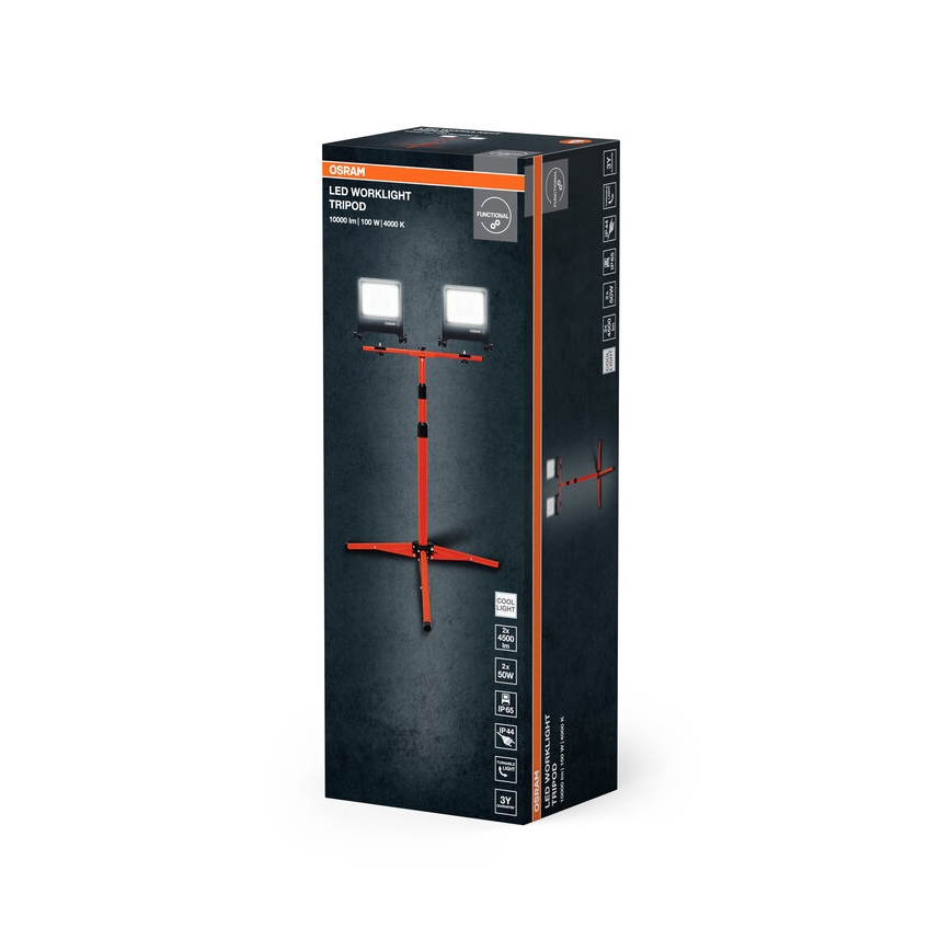 Osram - LED Floodlight with TRIPOD Bracket 2xLED/50W/230V IP65