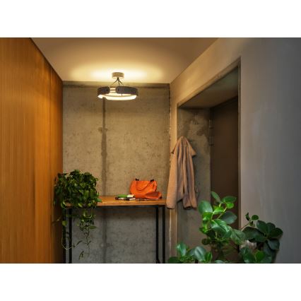 Osram - LED Flush-Mounted Ceiling Light DECOR CURVE LED/33W/230V Ø 43 cm Anthracite