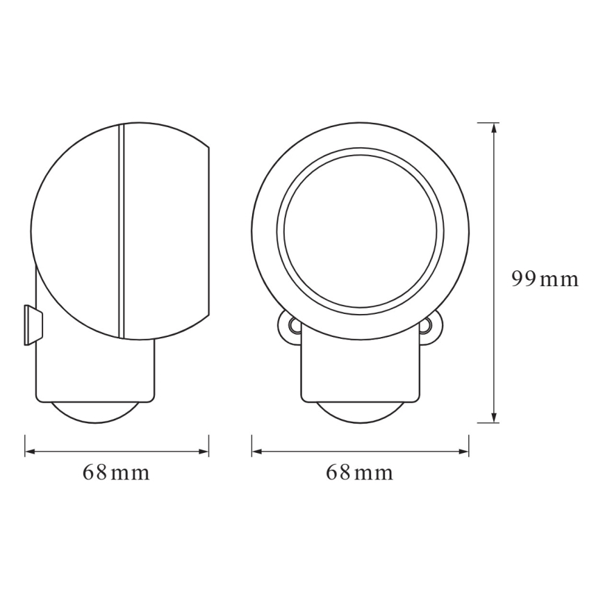 Osram - LED SPYLUX Outdoor Guide Light with Motion and Dusk Sensor LED/0.3W/4.5V IP43 White
