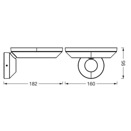 Osram - LED Outdoor wall lamp ENDURA STYLE LED/12W/230V IP65