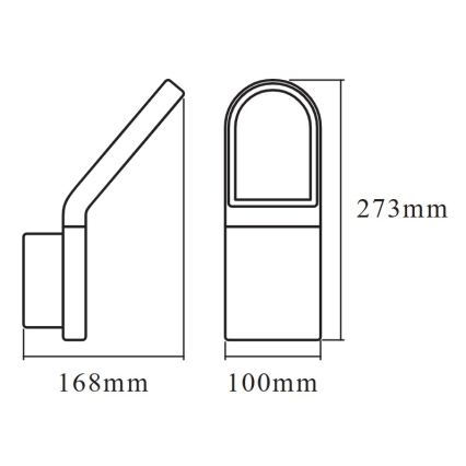Osram - LED Outdoor Wall Light ENDURA STYLE LED/12W/230V IP54