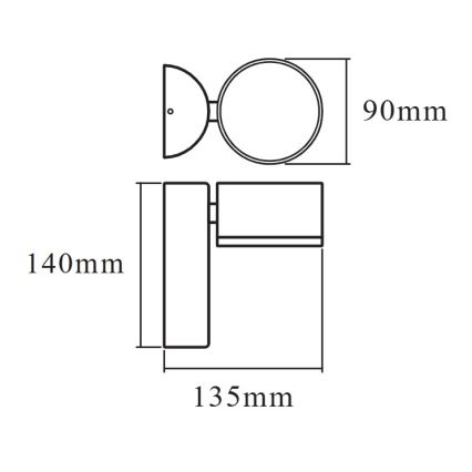 Osram - LED Outdoor Wall Light ENDURA STYLE LED/8W/230V IP44