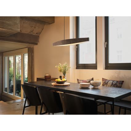 Osram - LED pendant light on cable DECOR FLAT LED/23W/230V grey