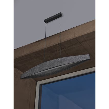Osram - LED pendant light on cable DECOR FLAT LED/23W/230V grey